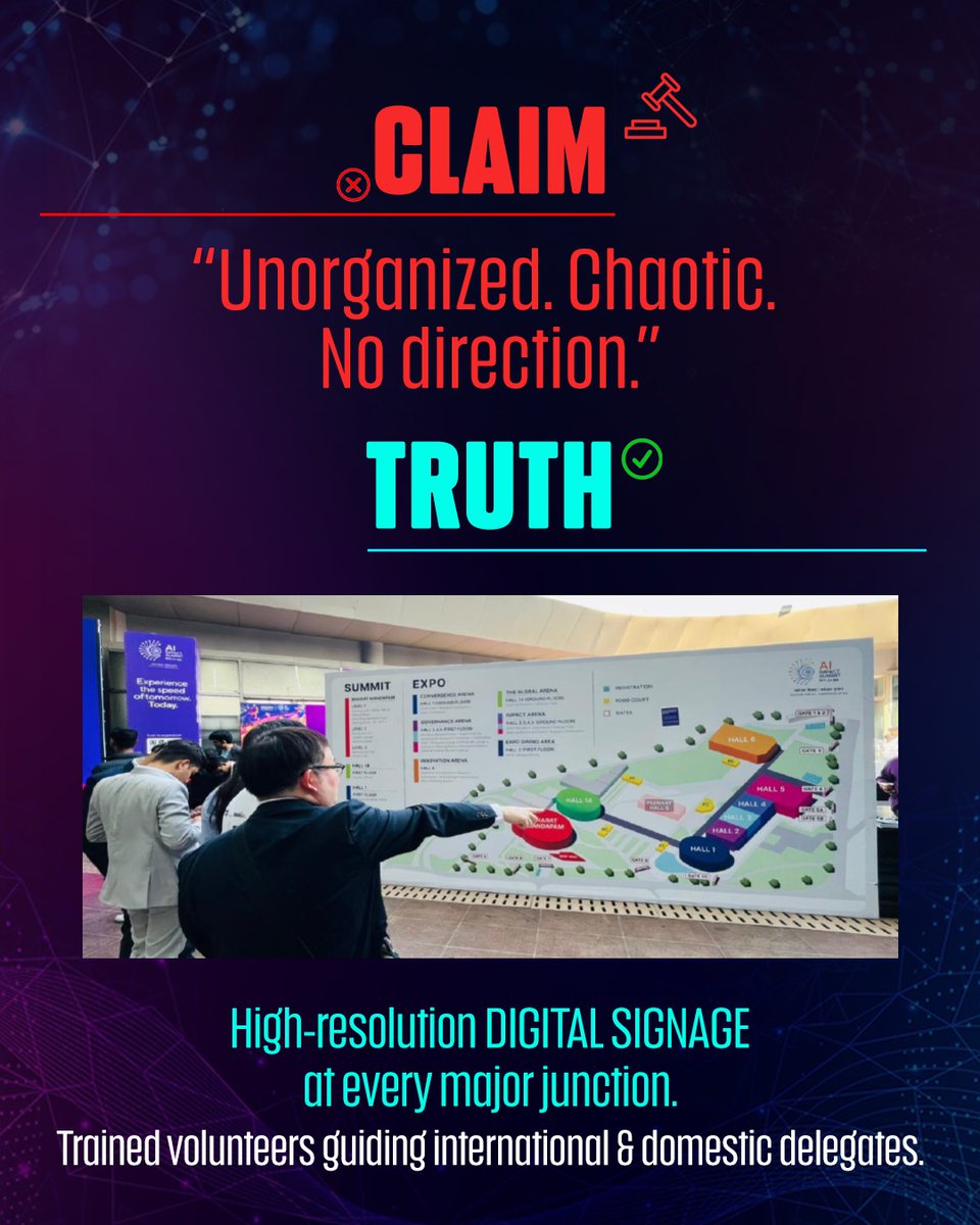 stpiindia's tweet photo. #IndiaAIImpactSummit2026

Let’s move from assumptions to understanding.
From fear to empowerment.
From myths to meaningful impact.

#ResponsibleAI #AlforGood #AI #PeoplePlanetProgress #Innovation #GlobalCollaboration #EthicalInnovation #DigitalIndia #STPIINDIA #AIExpo #Delhi #IndiaAIImpactExpo2026 #Cloud #Tech #Technology

@GoI_MeitY @AshwiniVaishnaw @JitinPrasada @SecretaryMEITY @arvindtw @_DigitalIndia @NeGD_GoI @startupindia @OfficialINDIAai @IndiaAiExpo @abhish1 @kavitabha