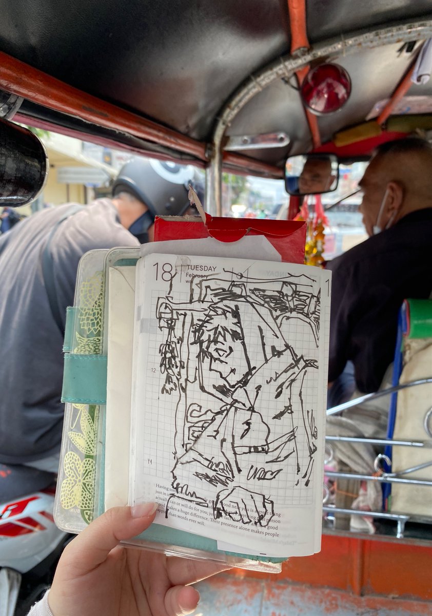 on a taxi in thailand and i started to miss yuji itadori