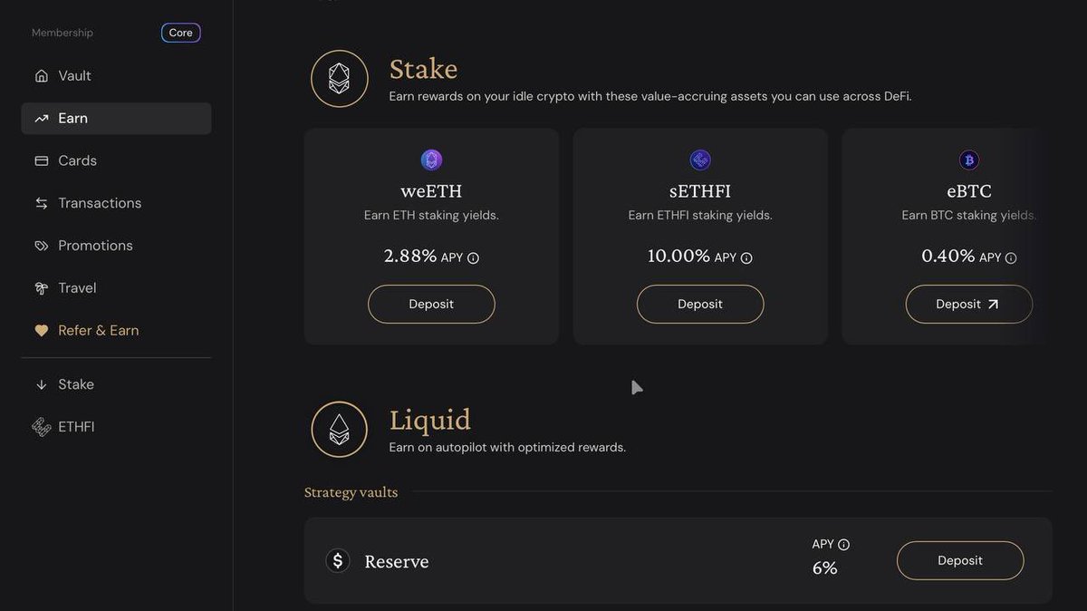 Among current crypto card options, one of the most reliable is the <a href="/ether_fi/">ether.fi</a> crypto card. It’s super easy to get, and it allows you to leverage ETH yield conservatively and safely.

We’ve been using both <a href="/ether_fi/">ether.fi</a> and <a href="/Cypher_HQ_/">Cypher💳</a> to cover our daily and business expenses.

With