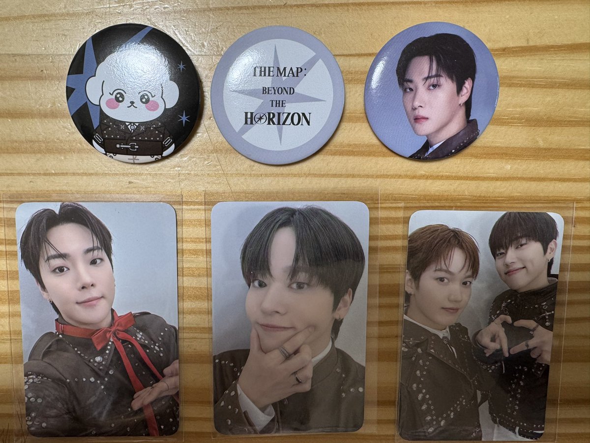 ONF 交換 HORIZON 缶バッチ 求➡️ノヤミ、ヒョジン 特典トレカ