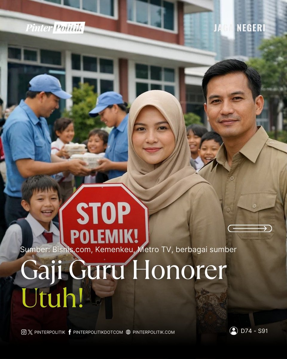 99propaganda's tweet photo. Pemerintah telah menetapkan kenaikan signifikan untuk berbagai jenis tunjangan dan insentif guru non-ASN sepanjang periode 2024 hingga 2026.

Mulai tahun 2026, pemerintah mengupayakan agar seluruh penyaluran tunjangan dilakukan secara transfer langsung ke rekening pribadi masing-masing guru untuk menghindari birokrasi yang panjang di tingkat daerah.

1. Bantuan Insentif Guru Non-ASN (Belum Sertifikasi)
Insentif ini diberikan kepada guru honorer yang terdata di Dapodik namun belum memiliki sertifikat pendidik (serdik) :

Tahun 2024: Besaran insentif adalah Rp300.000 per bulan

Tahun 2025: Terdapat penyesuaian anggaran di mana beberapa skema mencatat pembayaran sekaligus sebesar Rp2,1 juta untuk 7 bulan (efektif tetap di kisaran Rp300.000/bulan).

Tahun 2026: Naik menjadi Rp400.000 per bulan.

2. Tunjangan Profesi Guru (TPG) Non-ASN (Sudah Sertifikasi)
Diberikan kepada guru non-ASN yang telah lulus Pendidikan Profesi Guru (PPG) dan memiliki sertifikat pendidik :

Tahun 2024 & Sebelumnya: Umumnya berkisar di angka Rp1.500.000 per bulan bagi yang belum penyetaraan.

Tahun 2025 - 2026: Naik menjadi Rp2.000.000 per bulan. Kenaikan bertujuan untuk menyetarakan kesejahteraan guru non-ASN dengan standar minimum profesional.

3. Tunjangan Khusus Guru (TKG) di Daerah Khusus/3T
Tunjangan tambahan bagi guru yang bertugas di daerah tertinggal, terdepan, dan terluar.

Besaran ditetapkan setara dengan satu kali gaji pokok atau nominal tetap sebesar Rp2.000.000 per bulan untuk guru non-ASN.