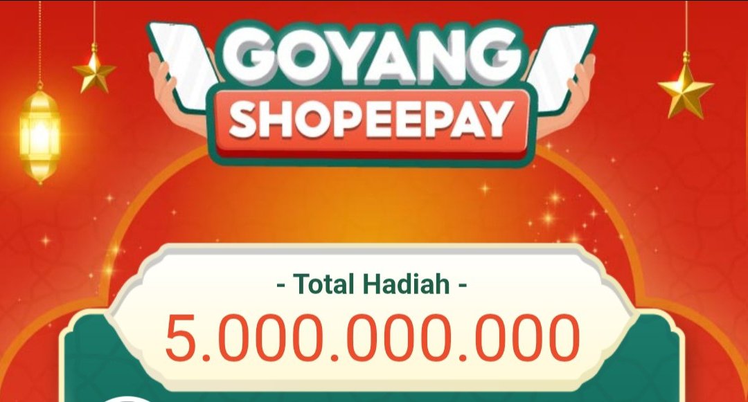 Goyang ShopeePay mulai jam 12:30

Undang Teman &amp; Dapatkan Bonus Saldo s/d 20%
s.shopee.co.id/8pgPkaf32E