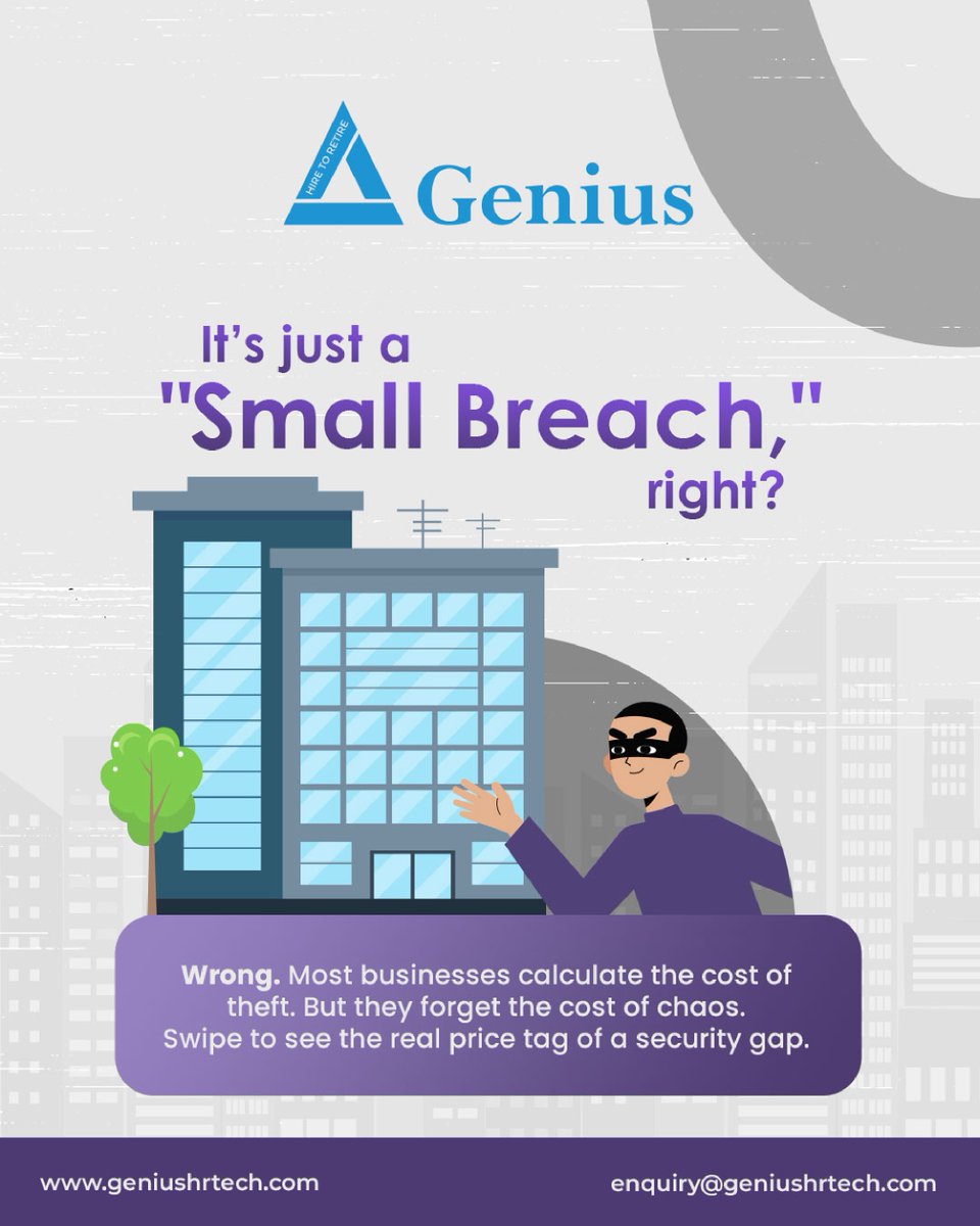 GeniusHRTechLtd's tweet image. Swipe left to understand why replacing an asset is easy…
but rebuilding trust takes time.

🌐 Secure your business:  geniushrtech.com/Facility/index…

📩 Connect with us: enquiry@geniushrtech.com

#SecurityServices #ManpowerSecurity #BusinessProtection #RiskManagement