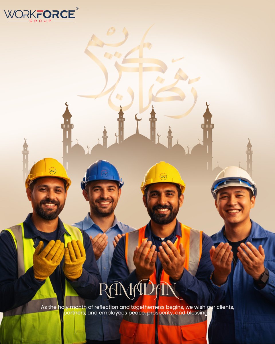 Workforcegroups's tweet photo. 𝐑𝐚𝐦𝐚𝐝𝐚𝐧 𝐊𝐚𝐫𝐞𝐞𝐦 🌙

May this holy month bring peace, unity, and blessings to all.
.
.
.
.
.
.
.
.
#ramadankareem #ramadan2026 #workforcegroup #peoplefirst https://t.co/fHVo7kUIkO