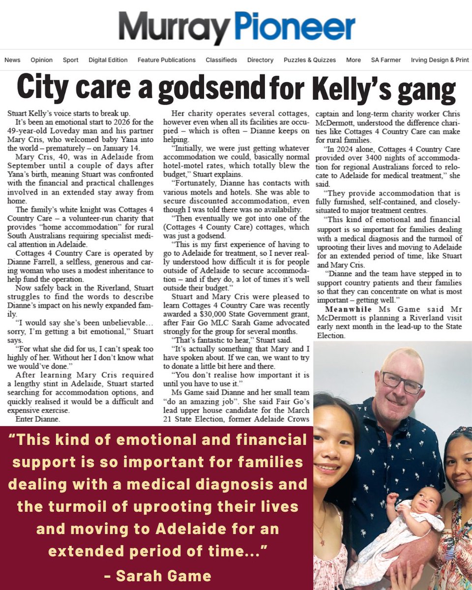 Sarah Game MLC tweet media