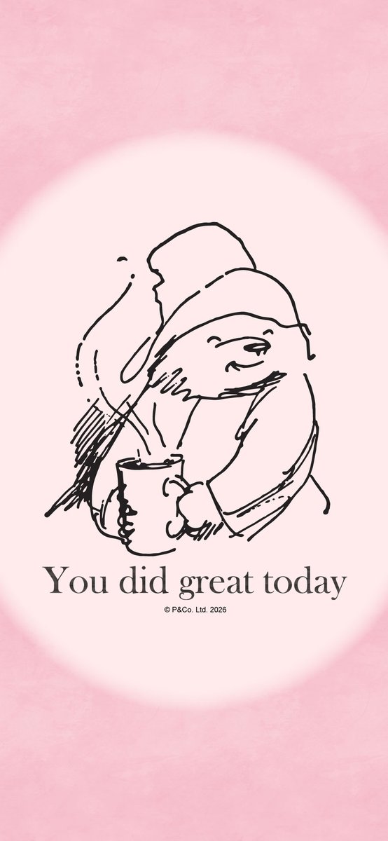 みなさん今日もお疲れ様です。
パディントンの笑顔と美味しいホットドリンクをどうぞ🐻☕❤
よろしければ壁紙として使ってくださいね♪
#パディントン