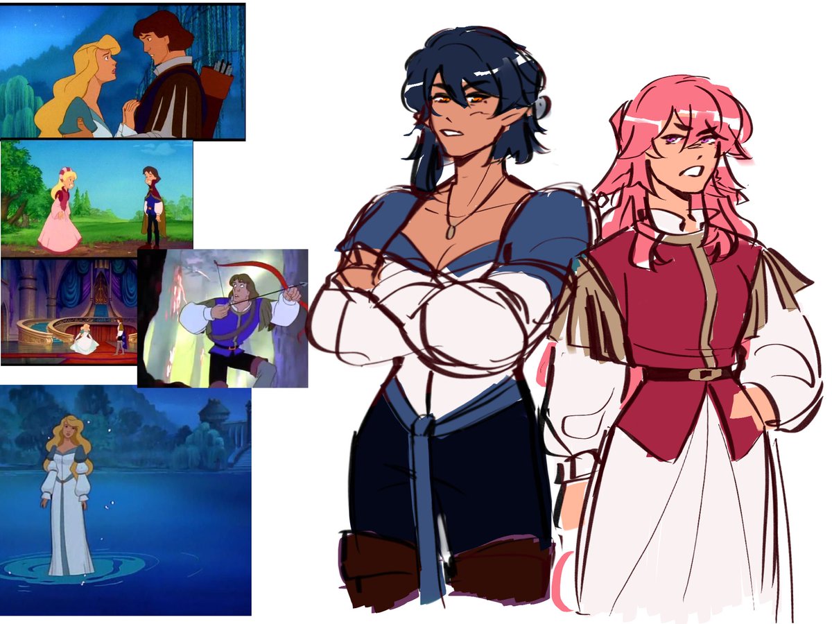 mkay_draws's tweet photo. My fav thing to do with ships i like is to put them in movies i like... yaesara is a victim of this https://t.co/n266lHUub2