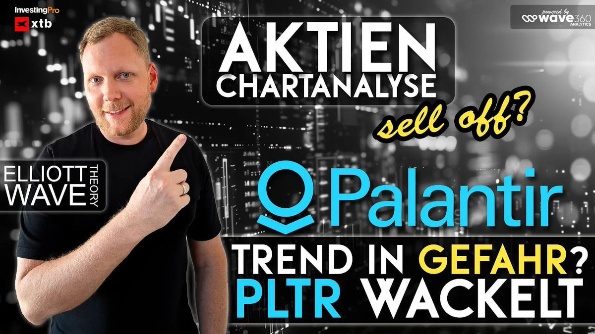 🖥 Palantir (PLTR) - Geheimer Abverkauf? Chartanalyse &amp; Fundamentaldaten im Check inkl. Infos l Wave360

👉 Die Aktie von Palantir Technologies zeigt zuletzt Schwäche, obwohl der Gesamtmarkt teilweise stabil wirkt. Genau hier stellt sich die Frage: Handelt es sich um einen