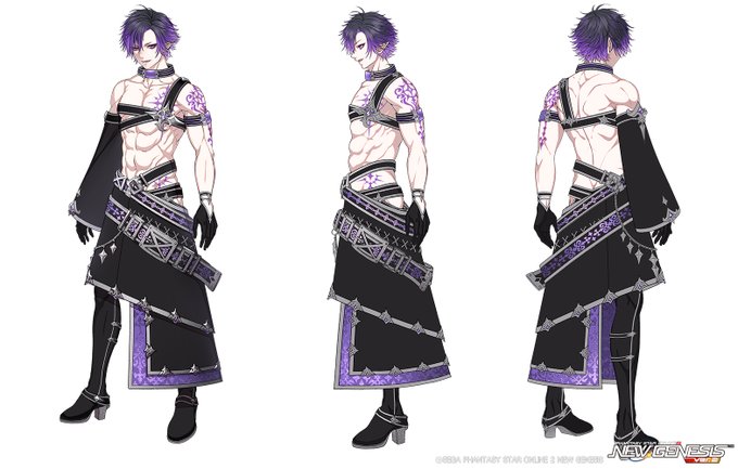 【お知らせ】 #PSO2NGS 2月18日配信 ACスクラッチ【シルエットオブダークネス'26】にて、夜をモチーフにしたダークな男性衣装「ノクティヴァグス」のデザインを担当いたしました!よろしくお願いします #NGS