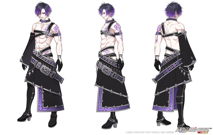 【お知らせ】 #PSO2NGS 2月18日配信 ACスクラッチ【シルエットオブダークネス'26】にて、夜をモチーフにしたダークな男性衣装「ノクティヴァグス」のデザインを担当いたしました!よろしくお願いします #NGS