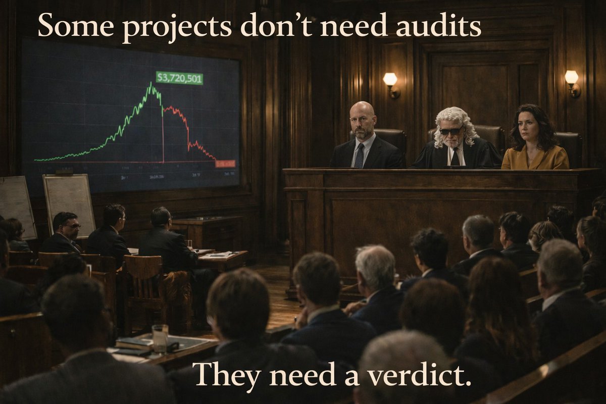 Verdict_Court's tweet image. Some projects need a verdict 

20M volume and sitting at 3M 

Bundle, vol bot farming I'll say 🤣

The Court Is Always In Session 

#FinalJudge

⚖️