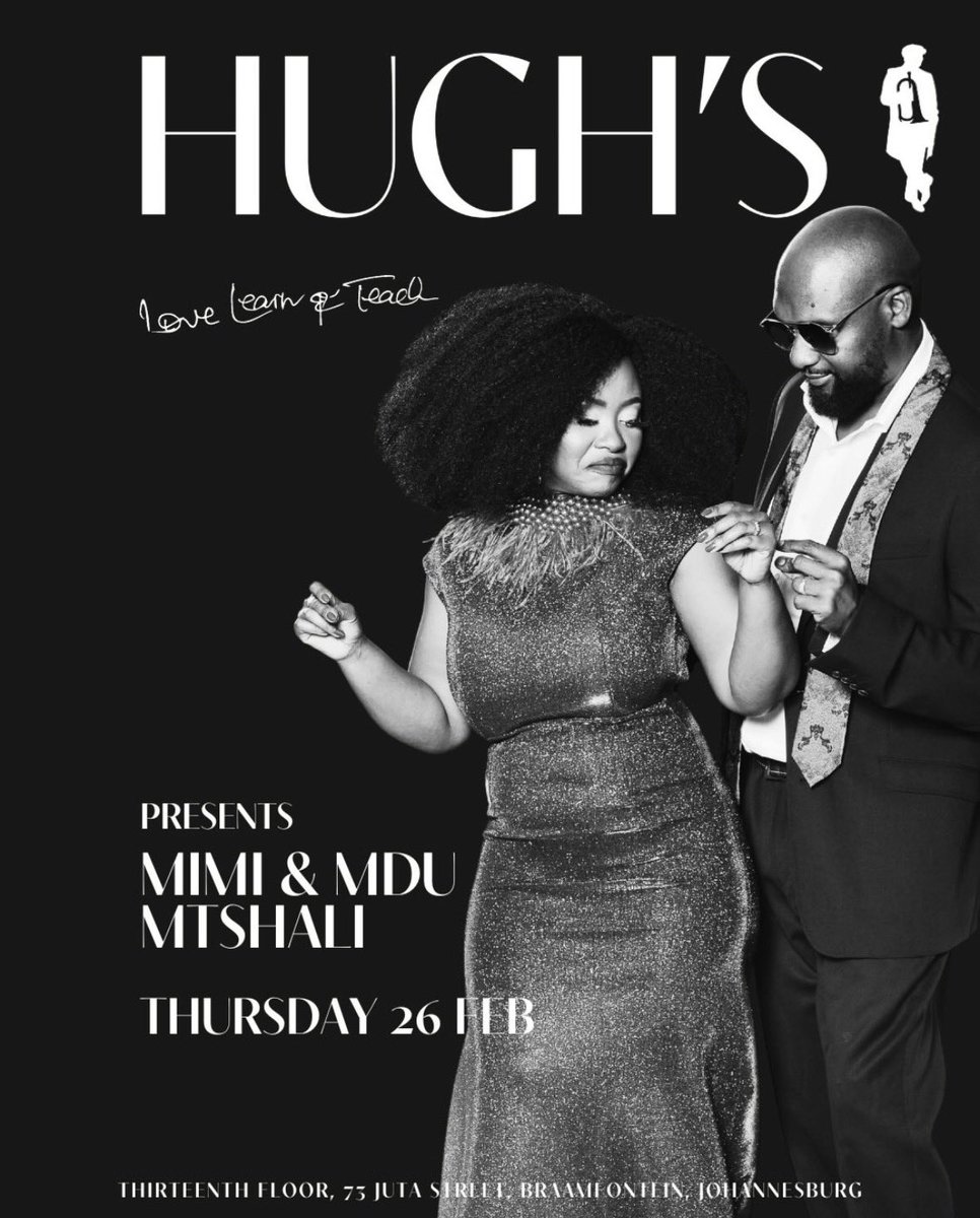 Mimi_Mtshali's tweet photo. hughs_jazz_club Next week at Hugh's |
Thursday 26 February.
“Mimi &amp; Mdu Mtshali take the thirteenth floor for an evening shaped by voice, piano and quiet connection.”
Intimate. Considered. Unfolding against the Johannesburg skyline.
Limited seating available.
Secure your place. https://t.co/l9HpO3wc5a
