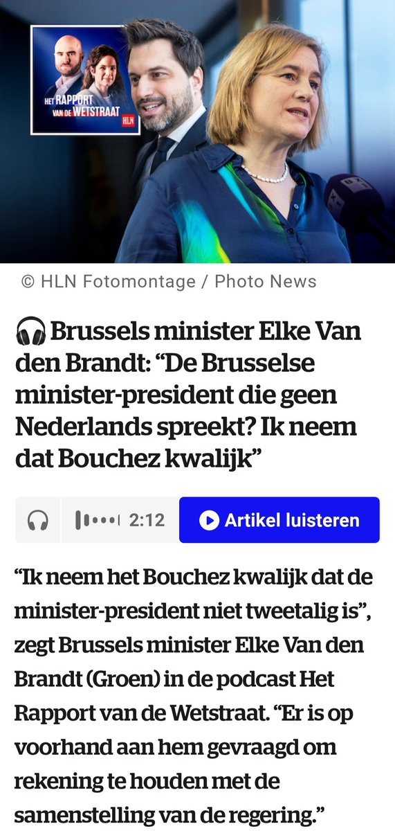 N-VA vind het ongehoord dat de Brusselse minister-president geen Nederlands... Euh...