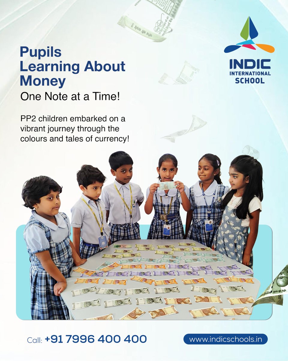 IndicSchools's tweet image. Every small lesson today shapes confident decisions tomorrow. Our PP2 learners stepped into the fascinating world of money, discovering the colours, symbols and stories behind every note while building early financial awareness in the most joyful way.

#earlylearning