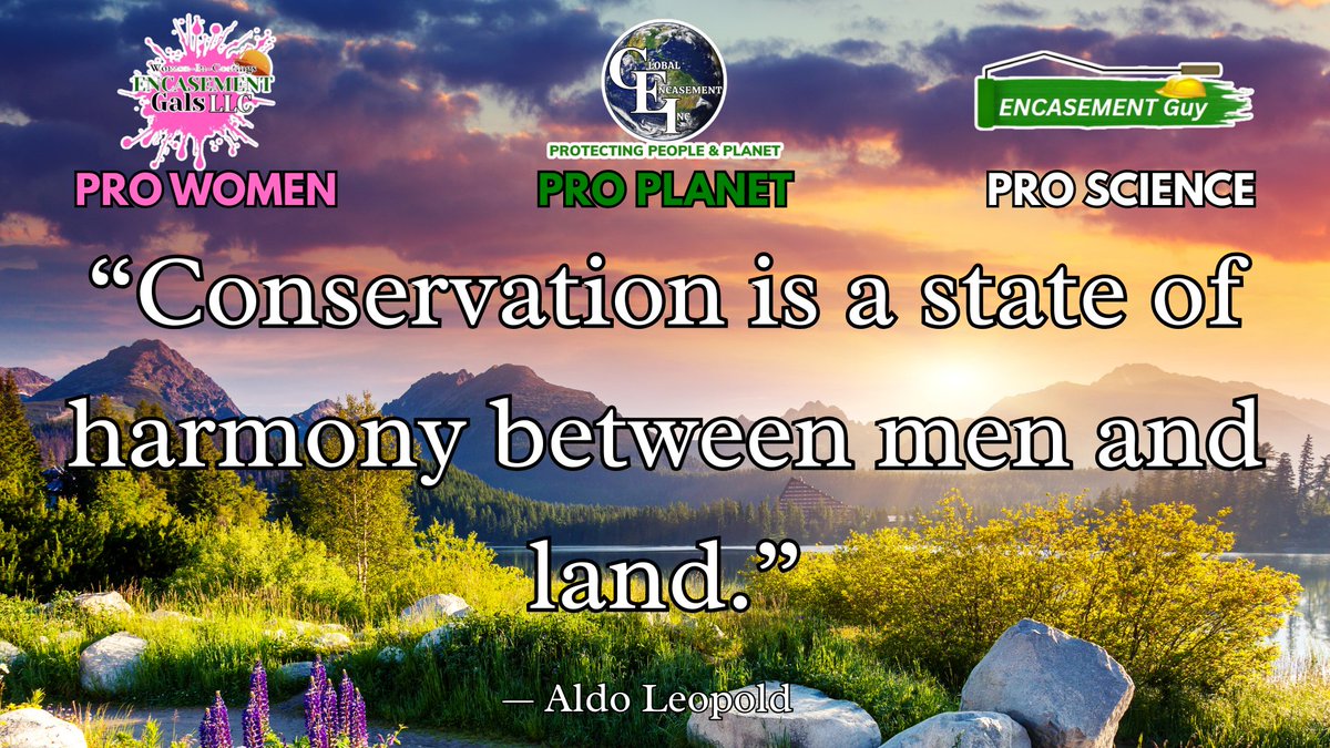 EncasementGals's tweet image. “Conservation is a state of harmony between men and land.” — Aldo Leopold 🌿

Let’s choose actions that honor both people and planet. 🌎✨

👉 Order now because every sustainable choice helps build a greener tomorrow. encasementgals.com/encasement-gal… 

#ProPlanet #Conservation