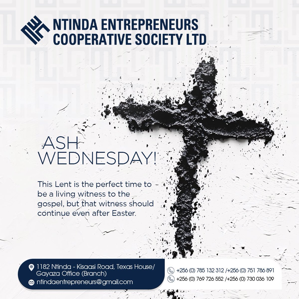 NECOSUganda's tweet photo. Ash Wednesday!

The beginning of Lent is on &amp; we wish you a blessed period 🙏🏽 https://t.co/E3DkgNytF8
