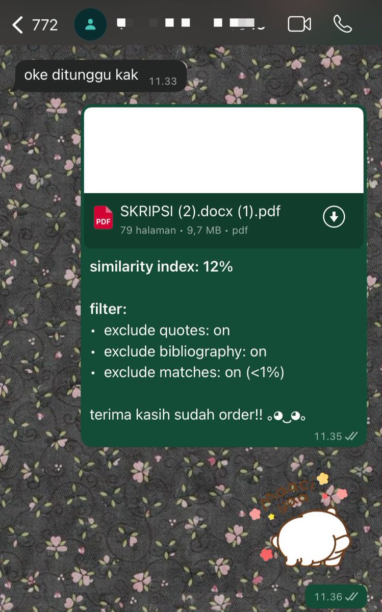 kay | cek turnitin no repo tweet media