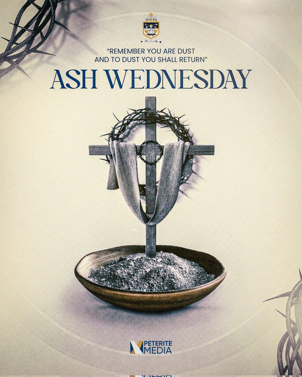 peteritemedia's tweet photo. "From dust we came, and to dust we shall return"

As we mark the beginning of Lent, may these 40 days be filled with prayer, reflection, and renewal. Together as one Peterite Family, let us prepare our hearts for the joy of the Resurrection.

#peteritemedia https://t.co/T5ctOLEHoT