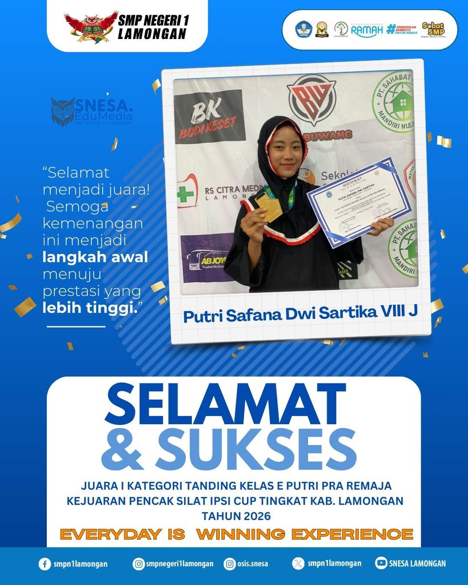 smpn1lamongan's tweet image. #lamongan #ipsi #smpnegeri1lamongan #everydayiswinningexperince
