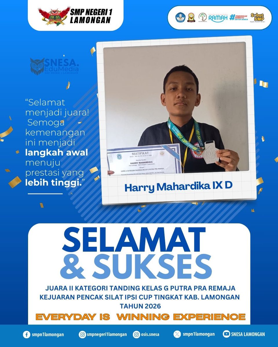 smpn1lamongan's tweet image. #lamongan #ipsi #smpnegeri1lamongan #everydayiswinningexperince