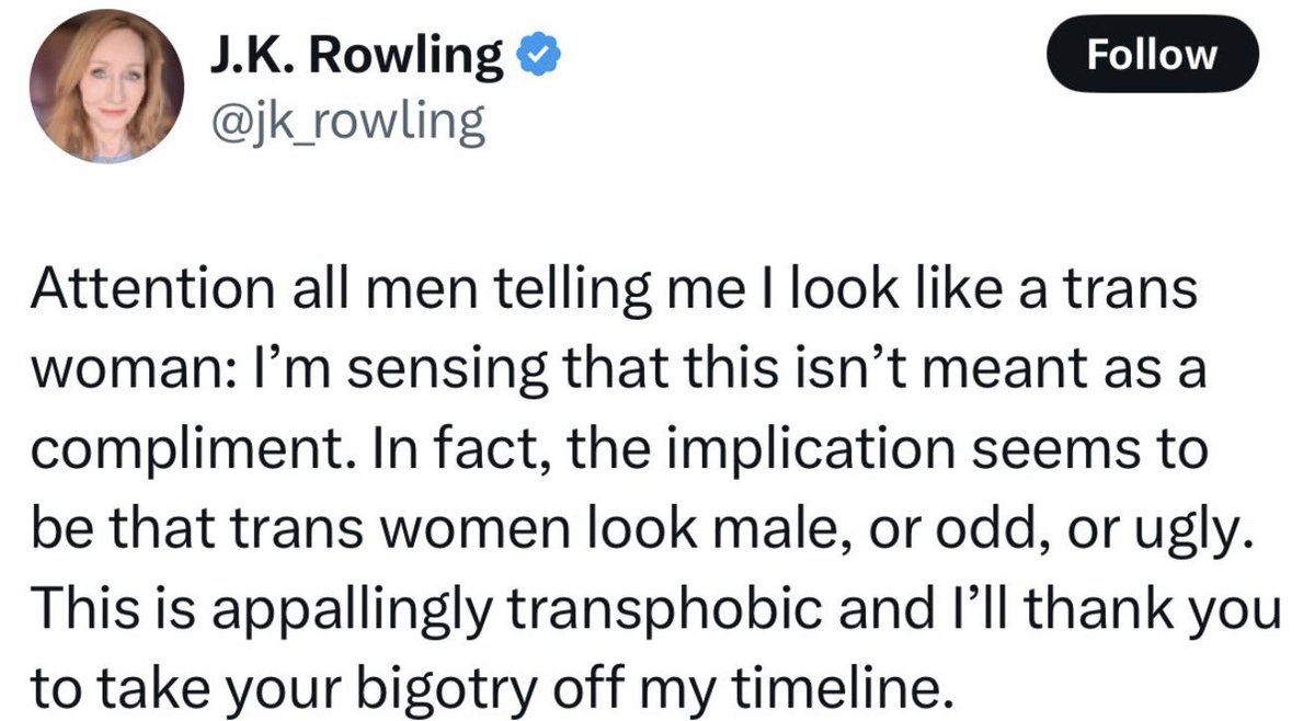sappholives83's tweet photo. As always, JK Rowling said it best. https://t.co/97X8De8Rw5