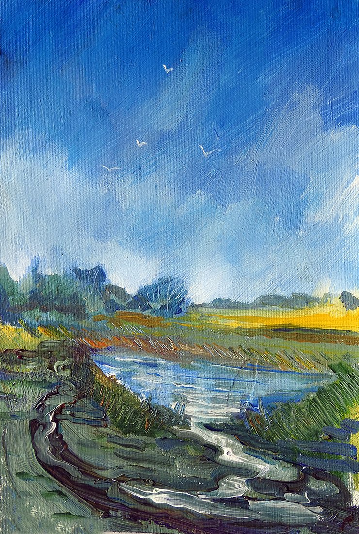 ChrisBilton3's tweet photo. #muddypath #pond #paintingtheweather #acrylicpainting #pleinairpainting #artinsouthyorkshire #paintingoutside #directobservation #landscapepainting #southyorkshire #biltonart #opencountry #trees #clouds #allaprima #clarifiedimpressionism #expressiverealism #pleinair https://t.co/IgwEoBmK0x