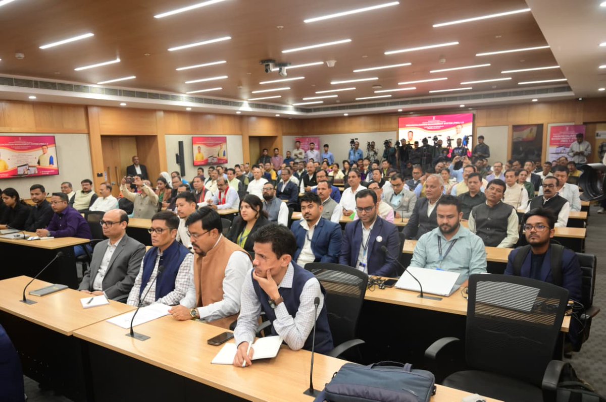 ranojpeguassam's tweet photo. Accompanied HCM Dr. @himantabiswa at Lok Sewa Bhawan as he launched the Provincialisation Management System (PMS 1.0), a key digital initiative to ensure transparency, equity, and efficiency in the provincialisation of educational institutions and their teaching and non-teaching staff.

Developed under the Department of Higher and School Education, PMS 1.0 will facilitate provincialisation of eligible venture educational institutions in accordance with The Assam Education (Provincialisation of Services of Teachers and Re-Organisation of Educational Institutions) Act, 2017, as amended.

The PMS portal (https://t.co/ryEMjtmuZM) and detailed SOPs are available at:

* https://t.co/nSibnblNEh
* https://t.co/Xz5FJeP9Zc
* https://t.co/NGFpfMfoiy