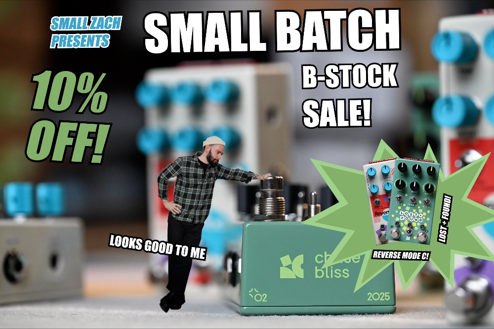 ChaseBliss JPにてSmall Batch BlissシリーズのBストック品が数量限定