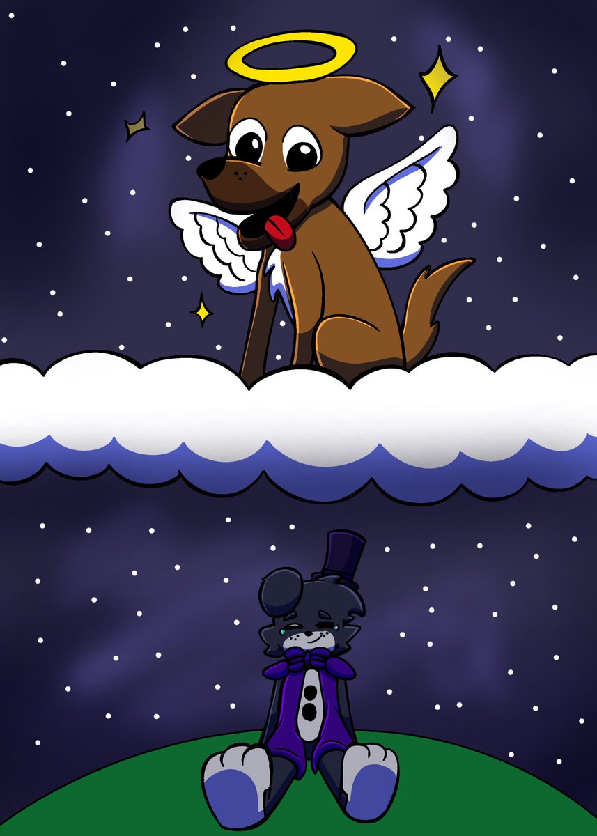 Muchas gracias a todos por sus palabras, aprecio muchísimo que lo hayan hecho, mi Spot ya está feliz en el cielo descansando y cuidándome y a mi familia, no podré hacer mucho contenido hasta estar bien.

¡Sé los agradezco muchísimo!

Art by: <a href="/yohiver06/">Yohiver06</a>