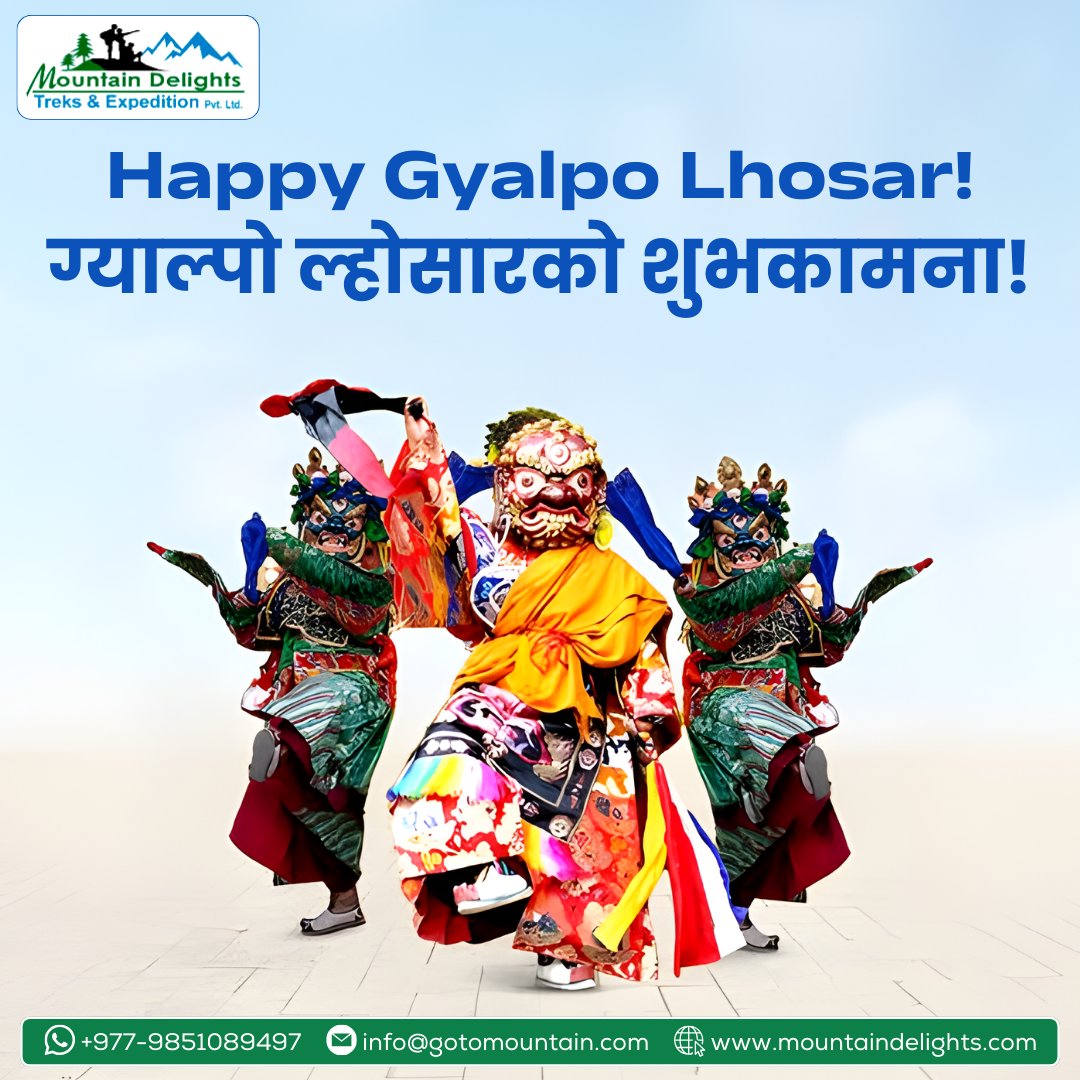 DelightsTrek's tweet photo. "Wishing everyone a joyful and prosperous Gyalpo Lhosar filled with peace in the heart, happiness in the home, and meaningful new beginnings throughout the coming year." https://t.co/1usW7lRpIq