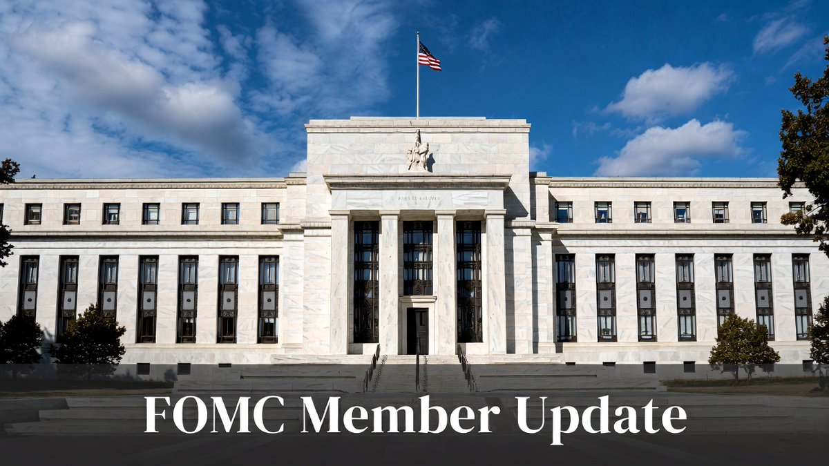 StratcomCapital's tweet photo. 🚨 Fed Barr (Feb 17, New York Association for Business Economics – New York)

Key takeaways:

• Labor market stabilizing but vulnerable to shocks
• Inflation around 3% → risk of remaining above target
• Policy should stay unchanged for some time while assessing data
• Fed needs clear evidence inflation is sustainably falling before cutting
• AI unlikely to be a reason to lower policy rates

Barr also noted AI could:
– raise productivity and long-term equilibrium rates (r*)
– create short-term inflation via energy and investment demand

#Fed #Macro #Rates #Economy