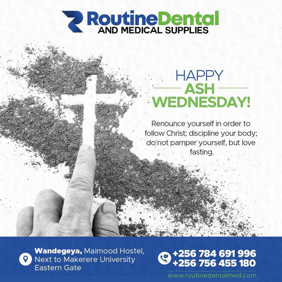 RoutineDental's tweet photo. Ash Wednesday!

May your sacrifices be rewarded this Lent season. https://t.co/jyvPbFkEkp