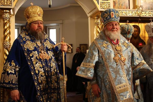 The first liturgy between the OCA and ROCOR since the 2007 reunion was concelebrated on the feast of Sts Cyril and Methodius, 24 May 2011, by Met. Jonah of America and Met. Hilarion of New York.

Abp. Justinian of Naro-Fominsk of the Moscow Patriarchal Parishes was also present.