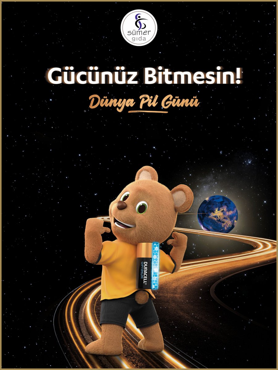 Duracell ile gücünüz hiç bitmesin! ⚡
18 Şubat Dünya Pil Günü kutlu olsun.
Enerjinizi koruyun, geleceğe güç katın.
#DünyaPilGünü #EnerjiniKoru #SürdürülebilirGelecek #SümerGıda <a href="/Duracell/">Duracell</a>
