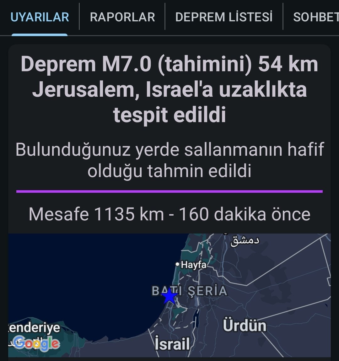 MuhammedEmirBi4's tweet photo. israilde olan depremden bize ne neden bize uyari geliyor #deprem https://t.co/jWlbyieWL3