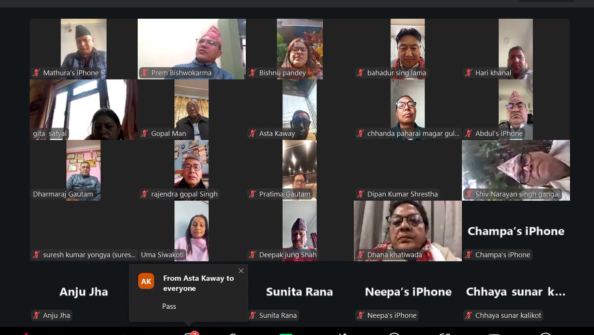 आज फागुन ६ गते सम्पन्न नेपाली कांग्रेस केन्द्रीय समितिको भर्चुअल बैठकले आगामी फागुन २१ गते हुने प्रतिनिधिसभाको आमनिर्वाचन लक्षित नेपाली कांग्रेसको प्रतिज्ञा पत्र सर्वसम्मत रूपमा पारित गरेको छ।