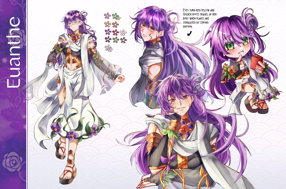 [#OC | #yume] I finally finished my girl, Euanthe!! She's my only HSR yume... o7