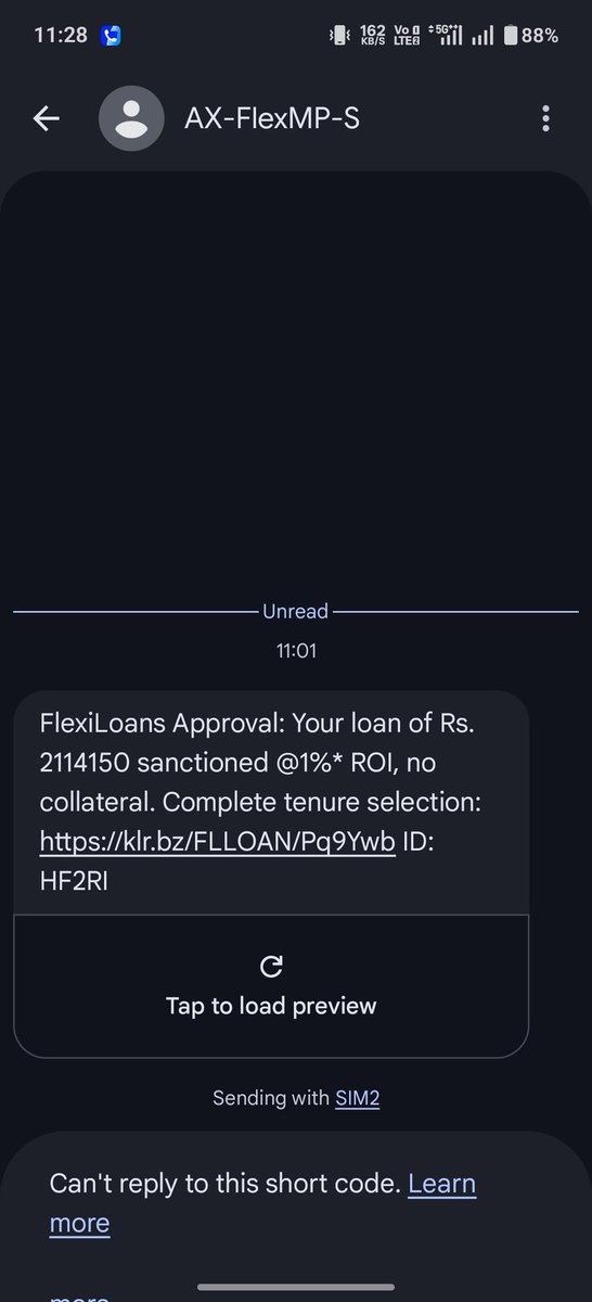 maxspamx's tweet photo. @flexiloansin 

An uneducated guy might click on the link and get in your trap. Would you stop with this nonsense already ? https://t.co/cDLpqL1P33