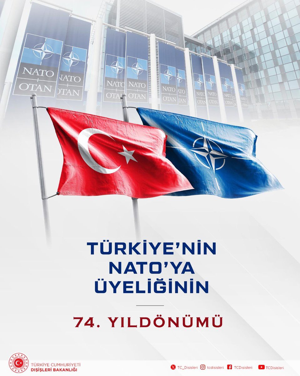 Türkiye, NATO’ya üyeliğinin 74. yıldönümünde, güçlü ordusu, gelişmiş askeri kabiliyetleri ve dinamik savunma sanayiiyle Avrupa-Atlantik güvenliğine kritik ve kapsamlı katkılarda bulunmayı sürdürmektedir.

Ülkemiz, İttifak’taki öncü rolü çerçevesinde 7-8 Temmuz 2026 tarihlerinde