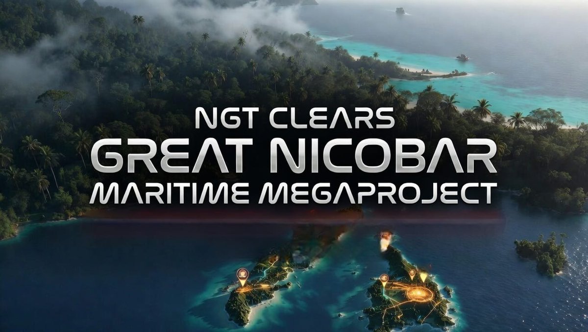 NGT upholds Great Nicobar Project clearances, boosting India’s maritime hub plans while mandating strict environmental and tribal safeguards.

Read the article by Gajanan Khergamker: thedraftworld.com/2026/02/ngt-cl…

#andamanandnicobar #greatnicobarproject #NGT #environment #maritime