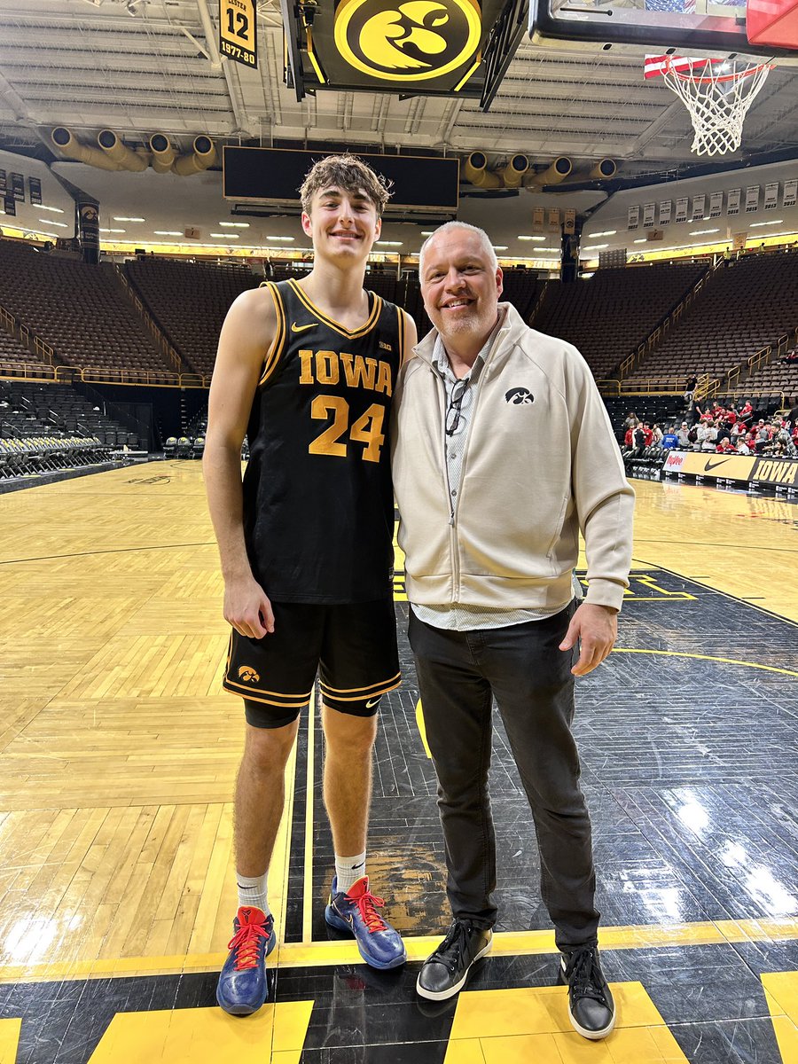 BasketballRogue's tweet photo. Congrats to Rogue 2025’s @TateSage2 and @IowaHoops on a big win over #9 Nebraska https://t.co/h2elBMUU0q