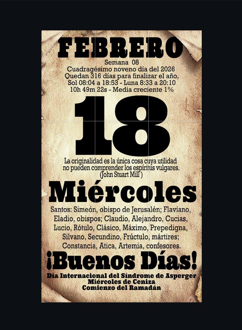 Feliz miércoles.
<a href="/1975Jdangosto/">jd_angosto</a> <a href="/ecapdevila65/">Del Atleti</a> <a href="/AsunsanchoM/">M_asunsancho</a> <a href="/angelmartin_nc/">Ángel Martín</a> <a href="/Algane/">Eduardo Rodríguez</a> <a href="/anelezar/">Elena</a> <a href="/CaptainAkab/">Fédor Q.</a> <a href="/MrWolfTeacher/">Óscar "Mr Wolf Teacher" Recio Coll</a> <a href="/katsura_/">Carlos Molina</a> <a href="/mcarce81/">Crispy</a> <a href="/fleogom/">Fernando J. de León</a> <a href="/galvarez_28/">Guillem Àlvarez ⚡️🚀</a> <a href="/preciokilovatio/">Precio Kilovatio</a> <a href="/DulcenombreVel1/">Dulcenombre Velasco</a> <a href="/Salva__RC/">Salva__RC</a> <a href="/RafaSEF1/">ℝ𝔸𝔽𝔸 𝕊𝔼𝔽</a> <a href="/UniversoAlex/">Universo Álex</a> <a href="/NaiSainz/">Naitxu</a>