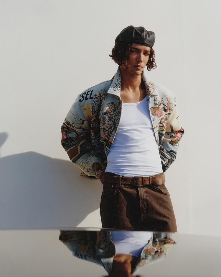 BASIC 新品　ZARA モノトーンフラワーコンパクトブルゾン