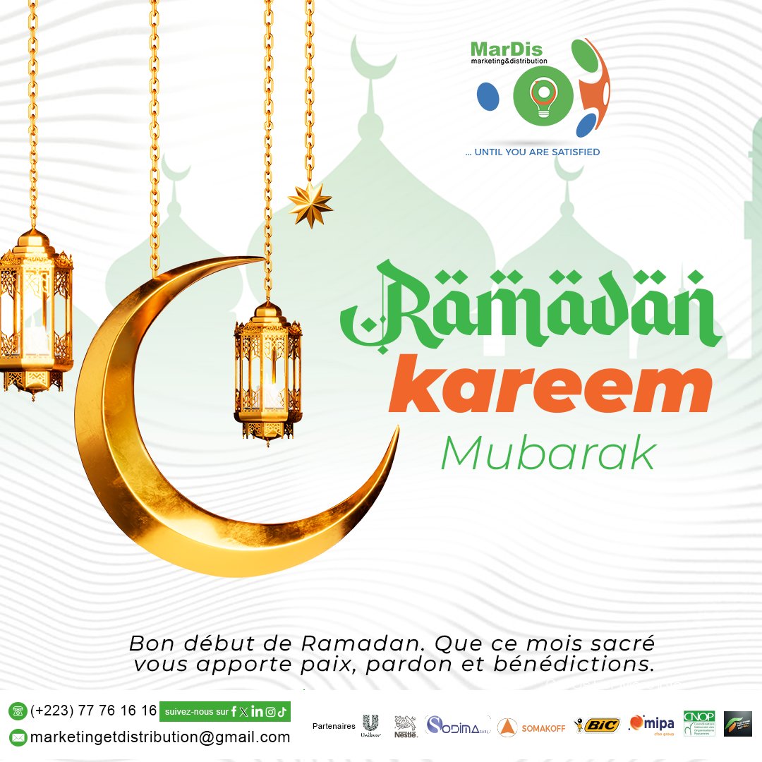 MardiSarlu's tweet photo. Bon début de Ramadan à tous. Que ce mois sacré nous apporte paix, patience et bénédictions.
#Ramadan #RamadanMoubarak #kareem https://t.co/U4co4FVwVx