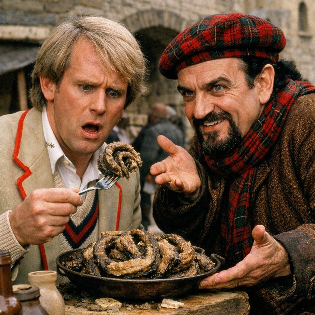 PeteWriting's tweet image. #DoctorWho #Timeflight The Master disguised as the Portreeve introduces the Doctor to a recursive occlusion and attempts to dominate Castrovalva once again.