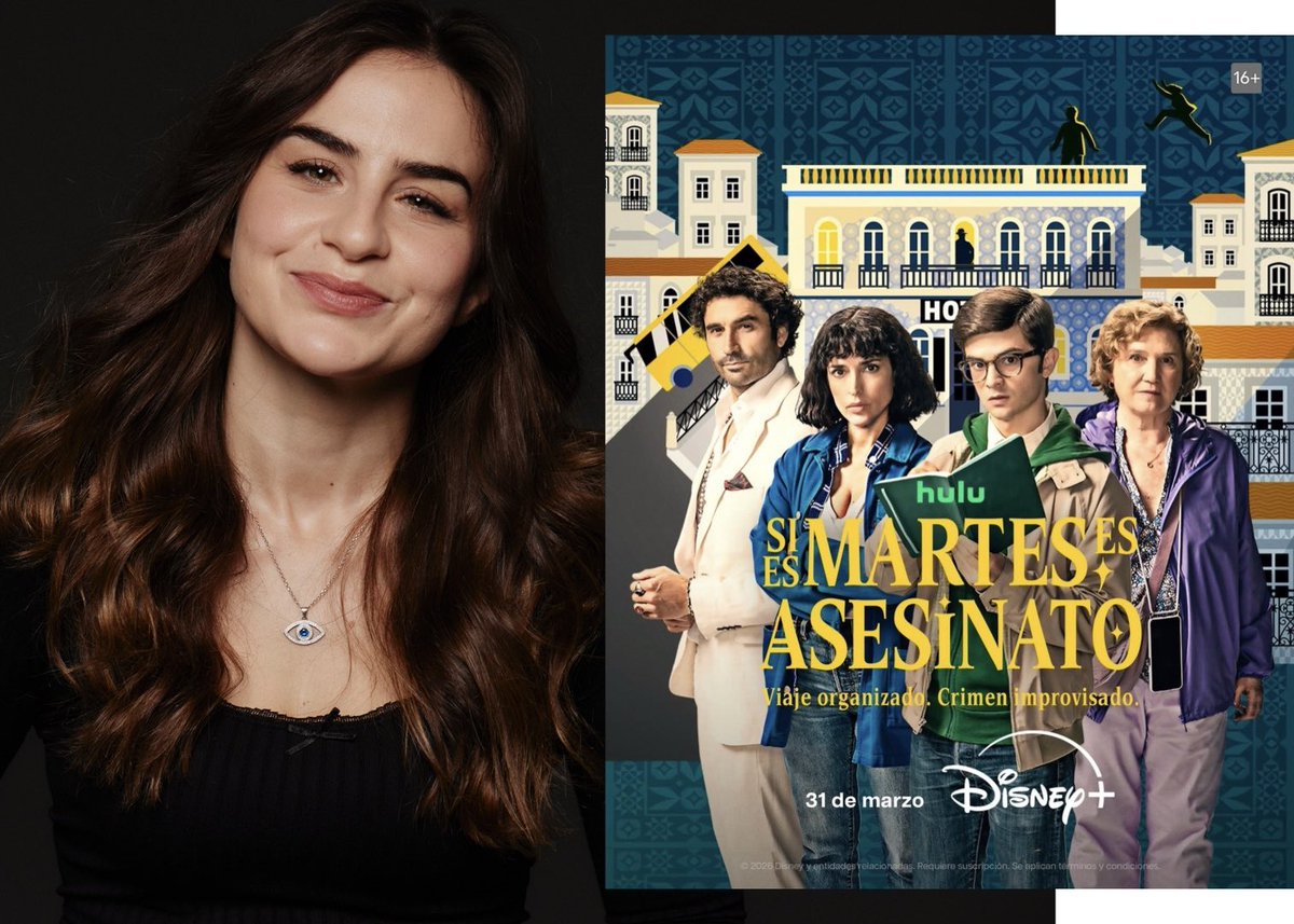 GranViaComunica's tweet image. . #MiaZafra da vida a Carolina en #SiEsMartesEsAsesinato, la nueva ficción de @DisneyPlusES, que se estrena el 31 de marzo.

#actriz #estreno #disneypluses