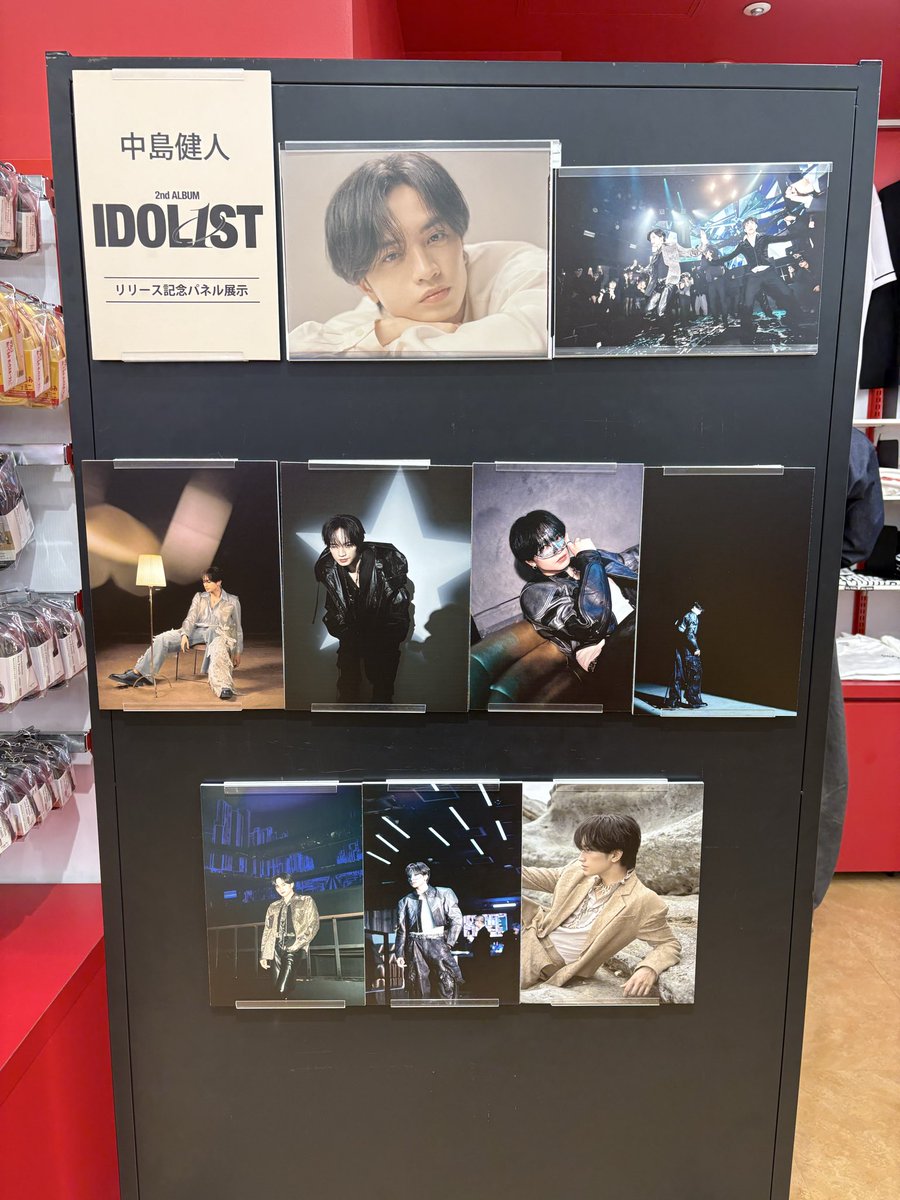 IDOL1ST』の発売記念のパネル展示。 シブツタ、HMV、タワ渋