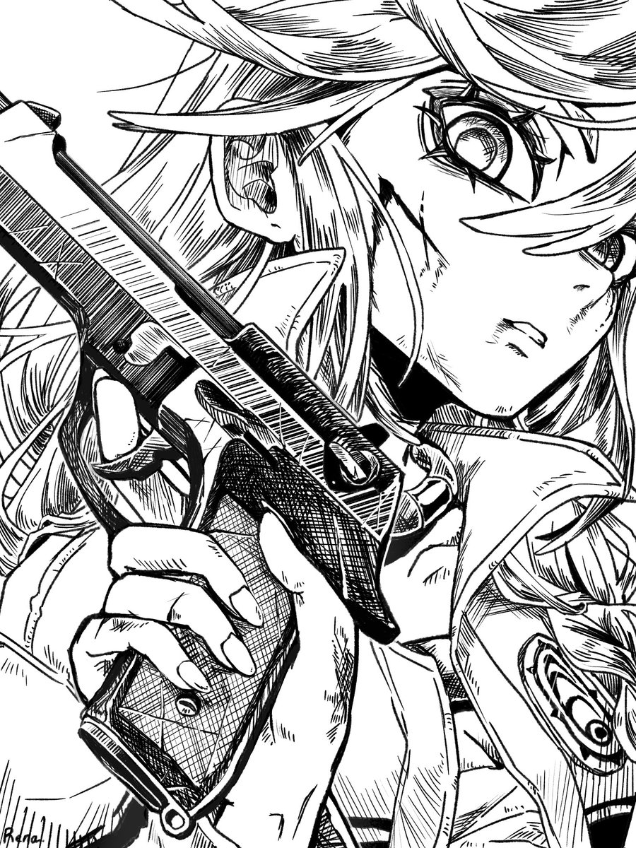 ←これが こうなる→ だから線画が好きなんや。