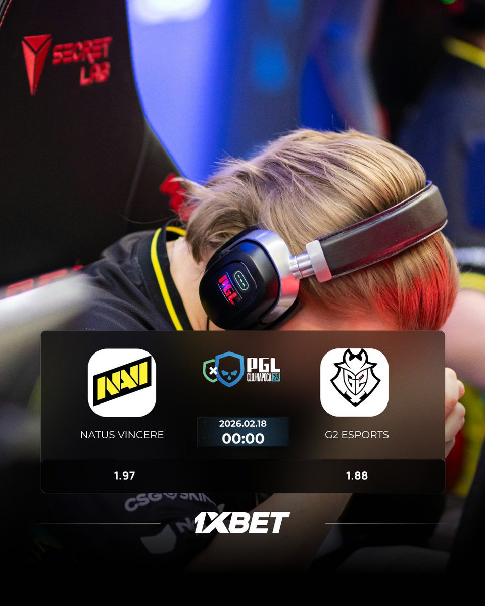 Cluj-Napoca 2026 2026 with 1xBet
   Таны бодлоор аль баг нь хожих бол?🔥
 Natus Vincere-  (1.97) G2 Esports-  (1.88) 
00:00  📣