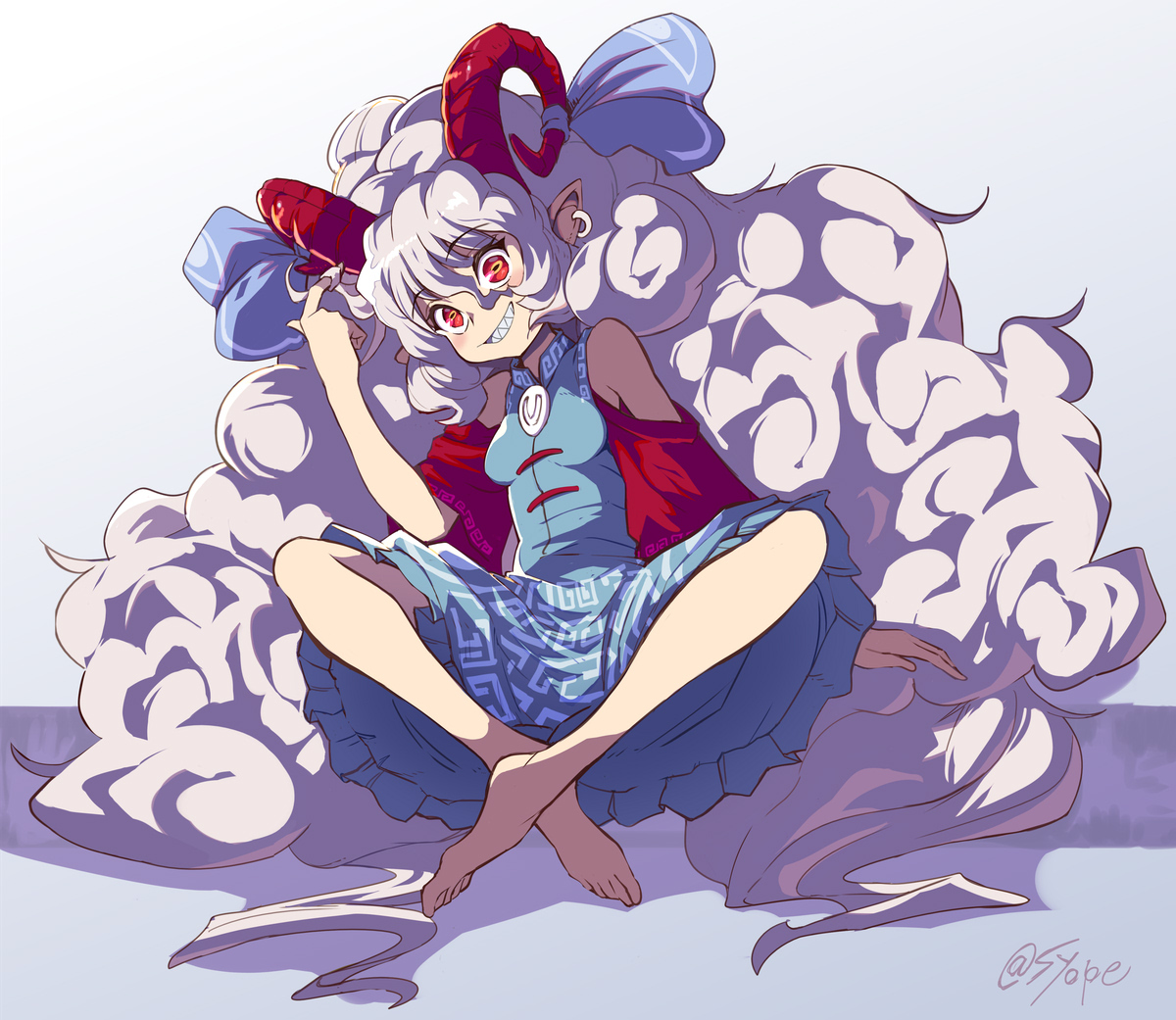 髪伸びた #饕餮尤魔 #東方 